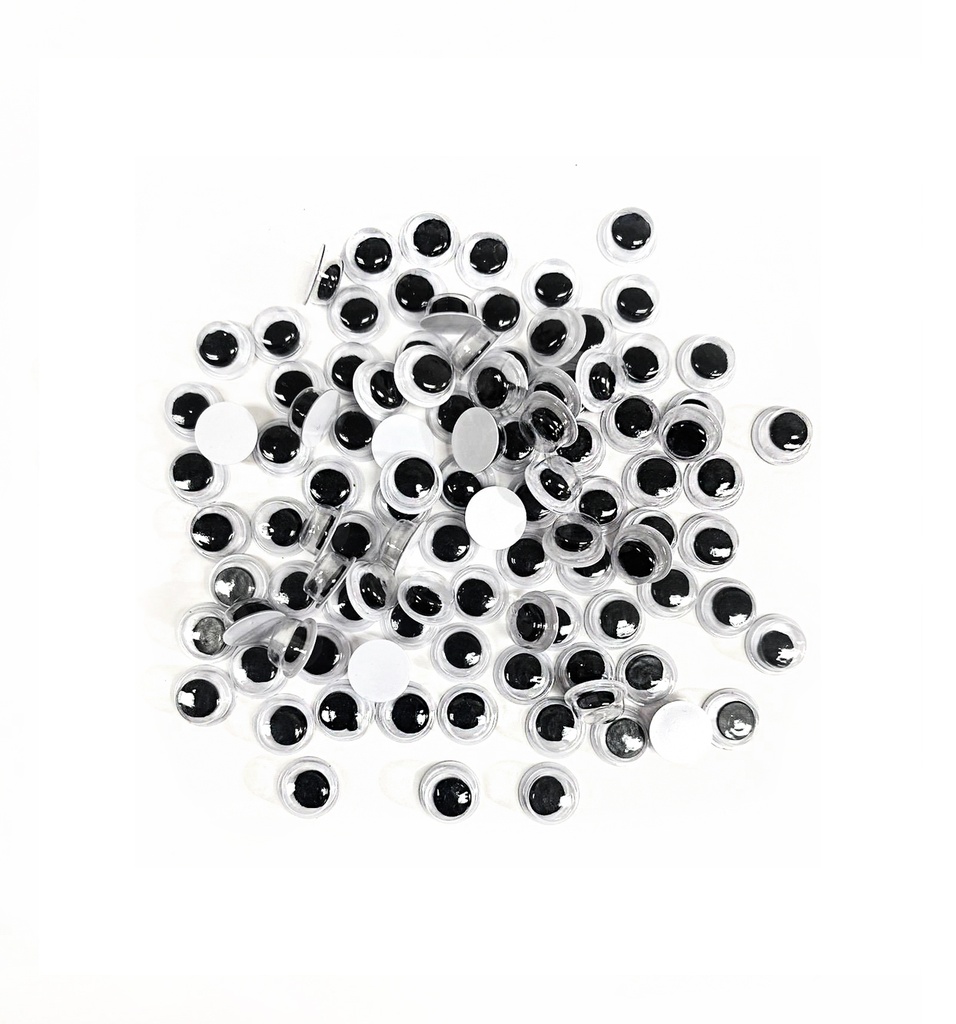 OJOS MOVILES 8 MM. 100 U. ANGELS CRAFT (12*30)