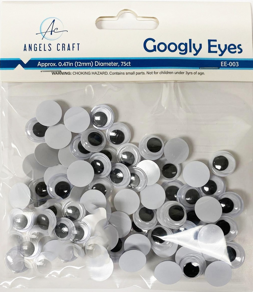 OJOS MOVILES 12 MM. 75 U. ANGELS CRAFT (12*30)