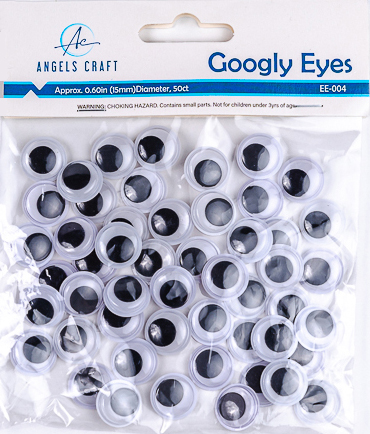OJOS MOVILES 15 MM. 50 U. ANGELS CRAFT (12*30)