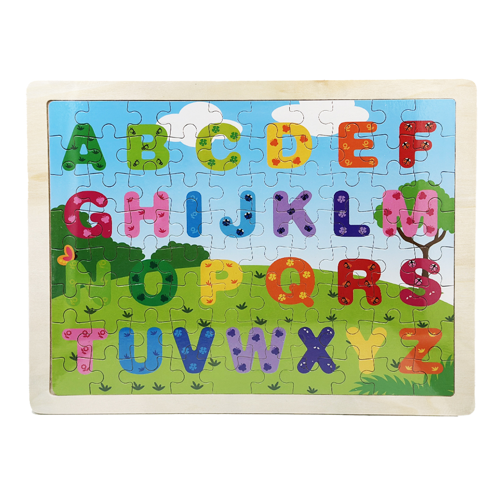 ROMPECABEZAS DE MADERA LETRAS ANGELS CRAFT (12*12)