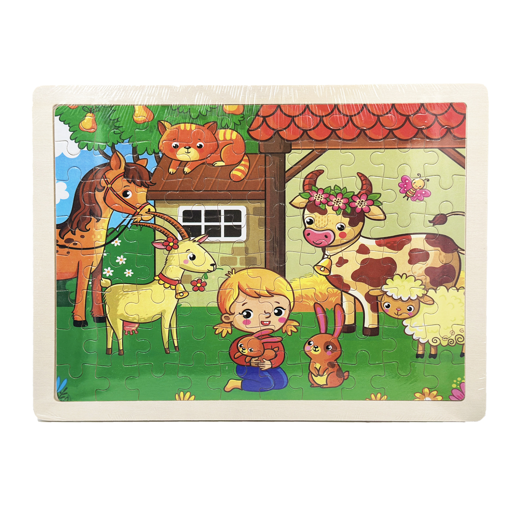 ROMPECABEZAS DE MADERA GRANJA JIGS-003 ANGELS CRAFT (12*12)