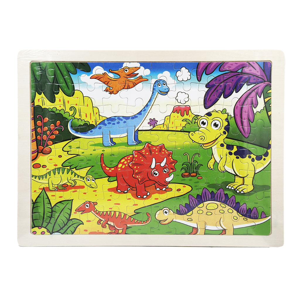 ROMPECABEZAS DE MADERA DINOSAURIOS ANGELS CRAFT (12*12)