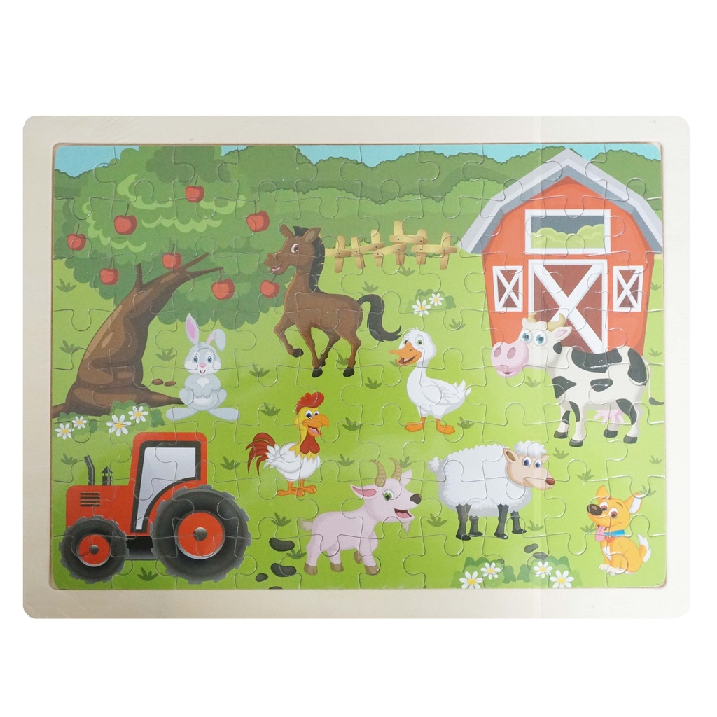 ROMPECABEZAS DE MADERA GRANJA JIGS-005 ANGELS CRAFT (12*12)