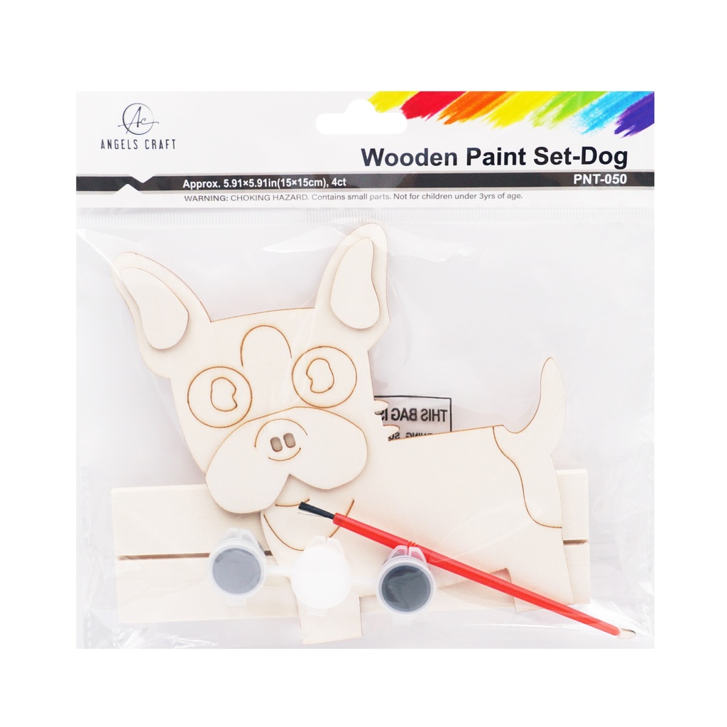 SET DE PINTURA MADERA PERRO PNT-050 ANGELS CRAFT (12*12)