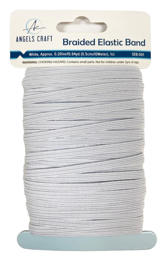 ELASTICO 0.5 CM. X 10 M. BLANCO ANGELS CRAFT (12*20)