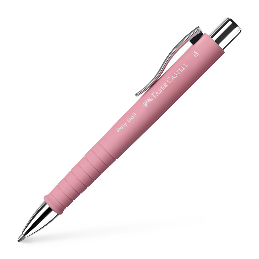 BOLIGRAFO POLY BALL XB ROSADO FABER CASTELL 