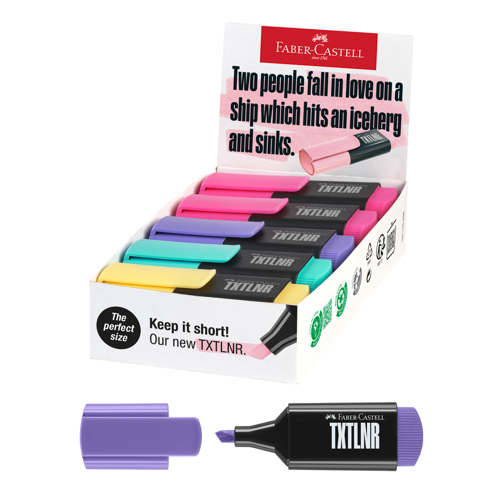 RESALTADOR MINI DORADO PASTEL 4212 FABER CASTELL