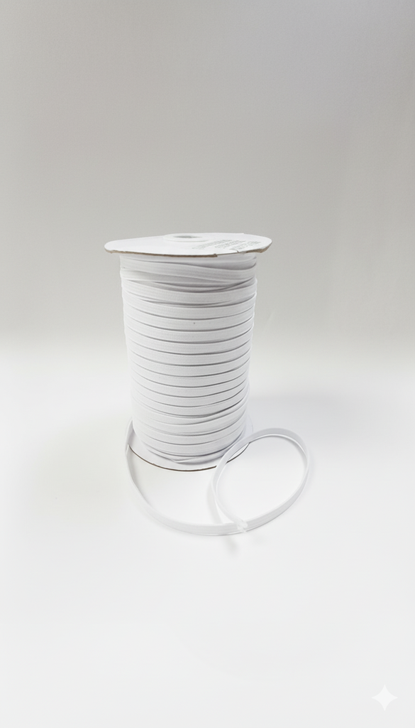 ELASTICO 6 MM. X 1 M. BLANCO ALFA 