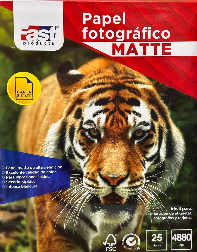 PAPEL FOTOGRAFICO MATTE CARTA FAST