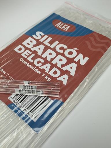 SILICON EN BARRA DELGADO 1 KG. 88 U. APROX. ALFA
