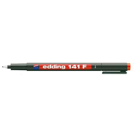 MARCADOR 141F ACETATO ROJO EDDING