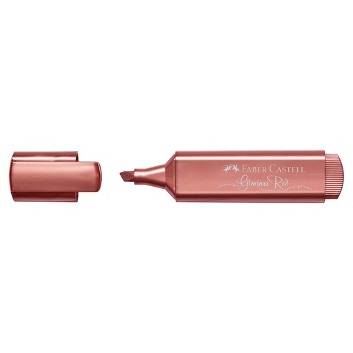 RESALTADOR METALICO ROJO FABER CASTELL