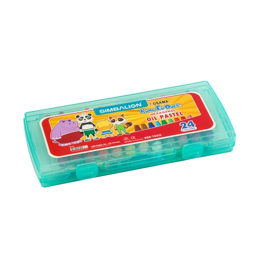 CRAYONES PASTEL HEXAGONAL GRASO SIMBALION 24 COL.
