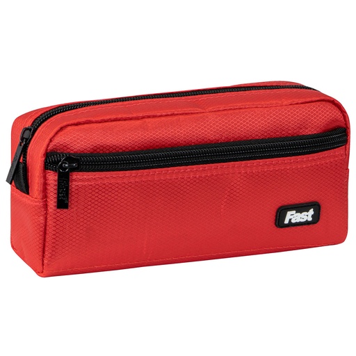 PORTALAPICES 2 ZIPPERS ROJO FAST