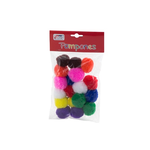 POMPONES 3.5 CM. 20 U. SURTIDO FAST