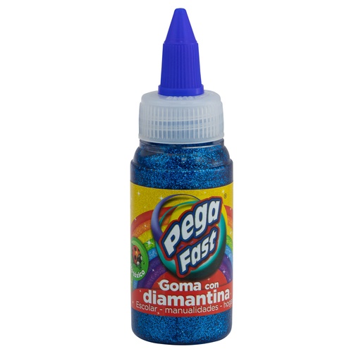 GOMA CON DIAMANTINA 60 ML. TURQUESA FAST