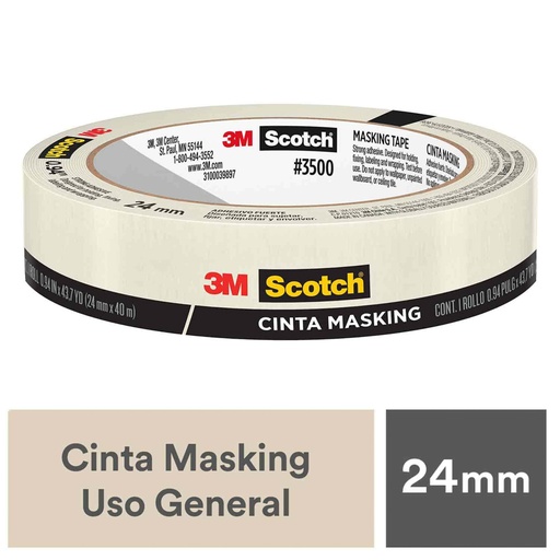 MASKING TAPE 1 PLG. ADHESIVO FUERTE SCOTCH