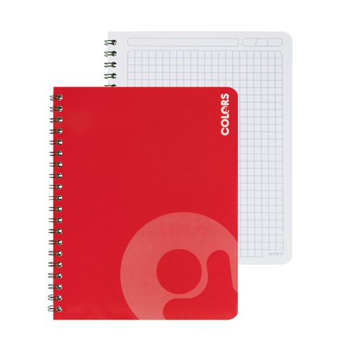CUADERNO ESPIRAL 100 H. CUADROS 5 MM. VIVO
