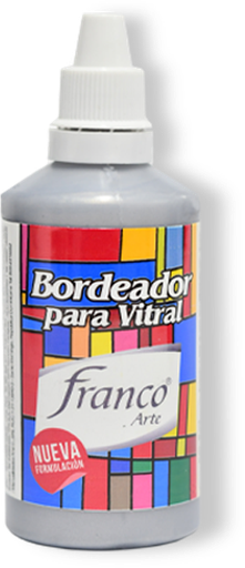 [25051] BORDEADOR VITRAL 60 ML. 051 PLATA FRANCO ARTE (6*8)