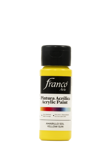 [18003] PINTURA ACRILICA 60 ML. 003 AMARILLO SOL FRANCO ARTE (6*24)