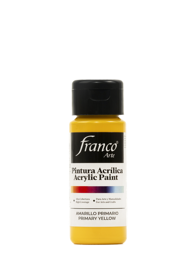 [18004] PINTURA ACRILICA 60 ML. 004 AMARILLO PRIMARIO FRANCO ARTE (6*24)