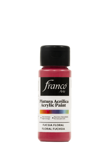 [18008] PINTURA ACRILICA 60 ML. 008 FUCSIA FLORAL FRANCO ARTE (6*24)