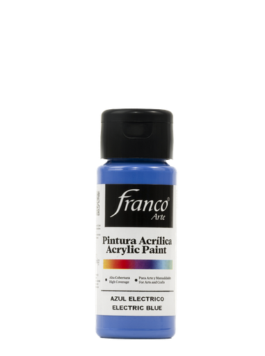 [18016] PINTURA ACRILICA 60 ML. 016 AZUL ELECTRICO FRANCO ARTE (6*24)
