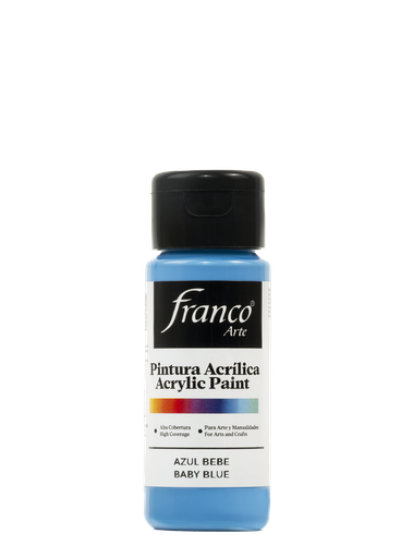 [18017] PINTURA ACRILICA 60 ML. 017 AZUL BEBE FRANCO ARTE (6*24)