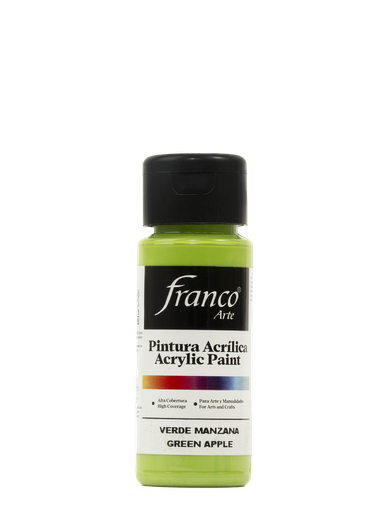 [18021] PINTURA ACRILICA 60 ML. 021 VERDE MANZANA FRANCO ARTE (6*24)