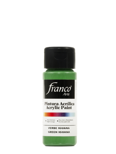 [18024] PINTURA ACRILICA 60 ML. 024 VERDE IGUANA FRANCO ARTE (6*24)