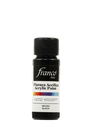[18032] PINTURA ACRILICA 60 ML. 032 NEGRO FRANCO ARTE (6*24)