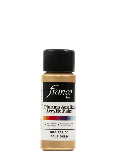[18037] PINTURA ACRILICA 60 ML. 037 ORO PALIDO FRANCO ARTE (6*24)
