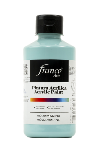 [18174] PINTURA ACRILICA 250 ML. 074 AGUAMARINA FRANCO ARTE (36)
