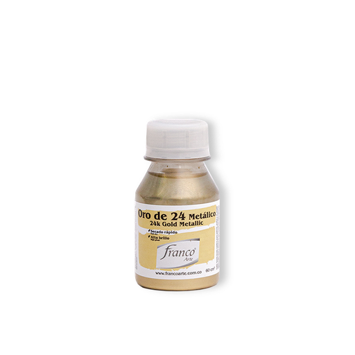 [16024] ORO METALICO 60 ML. 024 FRANCO ARTE (6*24)