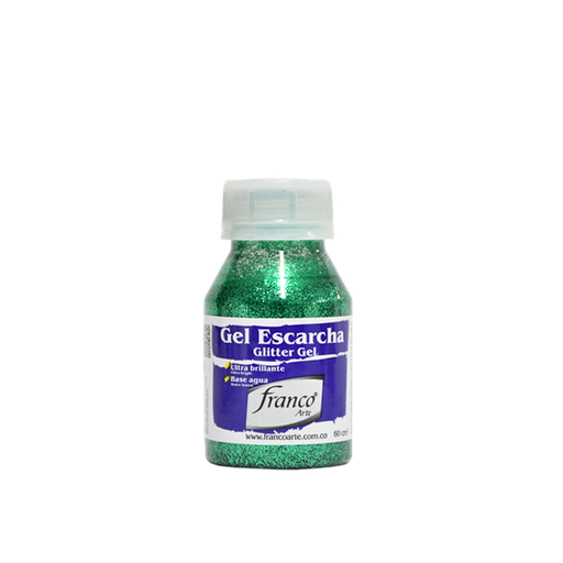 [16028] GEL ESCARCHA 60 ML. 028 VERDE FRANCO ARTE (6*24)
