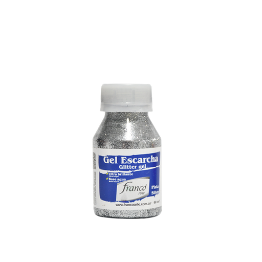 [16029] GEL ESCARCHA 60 ML. 029 PLATA FRANCO ARTE (6*24)