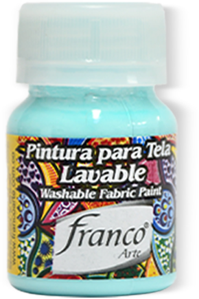 [31023] PINTURA PARA TELA 30 ML. 023 AGUAMARINA FRANCO ARTE (6*24)
