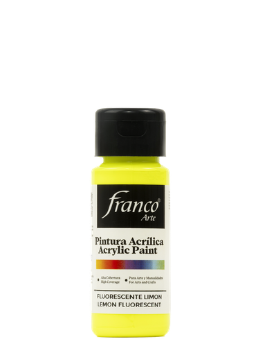 [18041] PINTURA ACRILICA 60 ML. 041 LIMON FLUORECENTE FRANCO ARTE (6*24)
