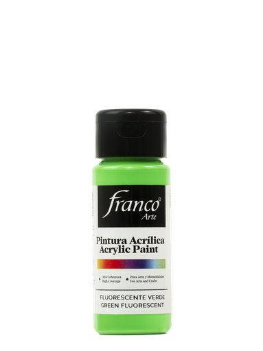 [18042] PINTURA ACRILICA 60 ML. 042 VERDE FLUORECENTE FRANCO ARTE (6*24)