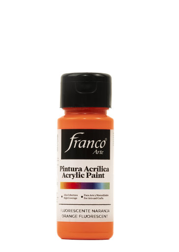 [18043] PINTURA ACRILICA 60 ML. 043 NARANJA FLUORECENTE FRANCO ARTE (6*24)
