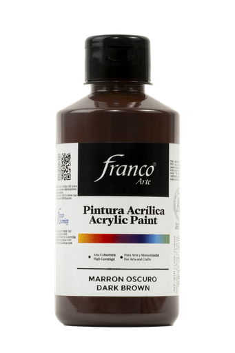 [18131] PINTURA ACRILICA 250 ML. 031 MARRON OSCURO FRANCO ARTE (36)