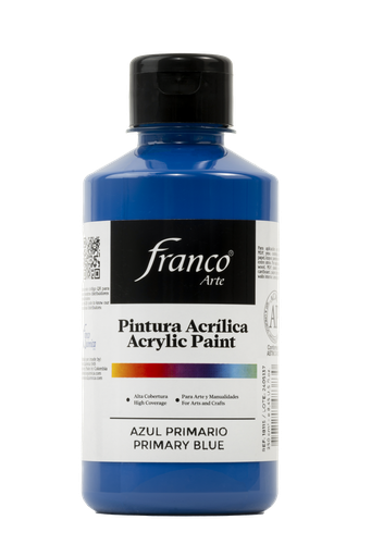 [18115] PINTURA ACRILICA 250 ML. 015 AZUL PRIMARIO FRANCO ARTE (36)