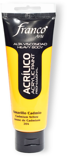 [14204-100] ACRILICO PRO. 100 ML. 204 AMARILLO CADMIO FRANCO ARTE (3*24)