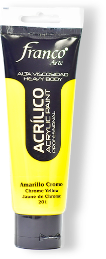 [14201-100] ACRILICO PRO. 100 ML. 201 AMARILLO CROMO FRANCO ARTE (3*24)