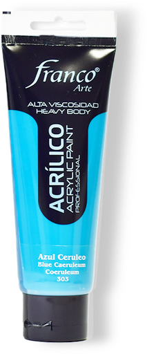[14303-100] ACRILICO PRO. 100 ML. 303 AZUL CERULEO FRANCO ARTE (3*24)