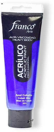[14302-100] ACRILICO PRO. 100 ML. 302 AZUL COBALTO FRANCO ARTE (3*24)