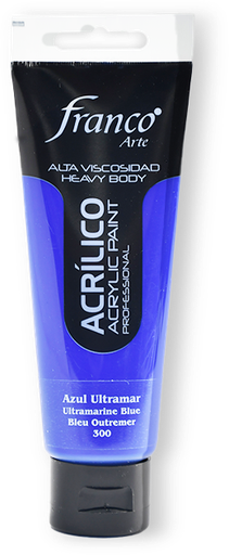 [14300-100] ACRILICO PRO. 100 ML. 300 AZUL ULTRAMAR FRANCO ARTE (3*24)
