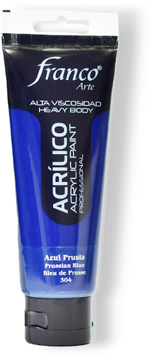 [14304-100] ACRILICO PRO. 100 ML. 304 AZUL PRUSIA FRANCO ARTE (3*24)