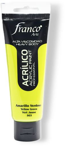 [14503-100] ACRILICO PRO. 100 ML. 503 AMARILLO VERDOSO FRANCO ARTE (3*24)