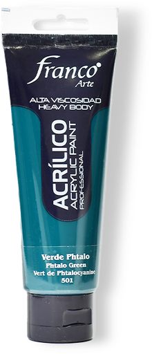 [14501-100] ACRILICO PRO. 100 ML. 501 VERDE THALO FRANCO ARTE (3*24)